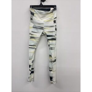 DSG Women's Cold Weather Compression Leggings In Linear Glare White Sz Small NEW